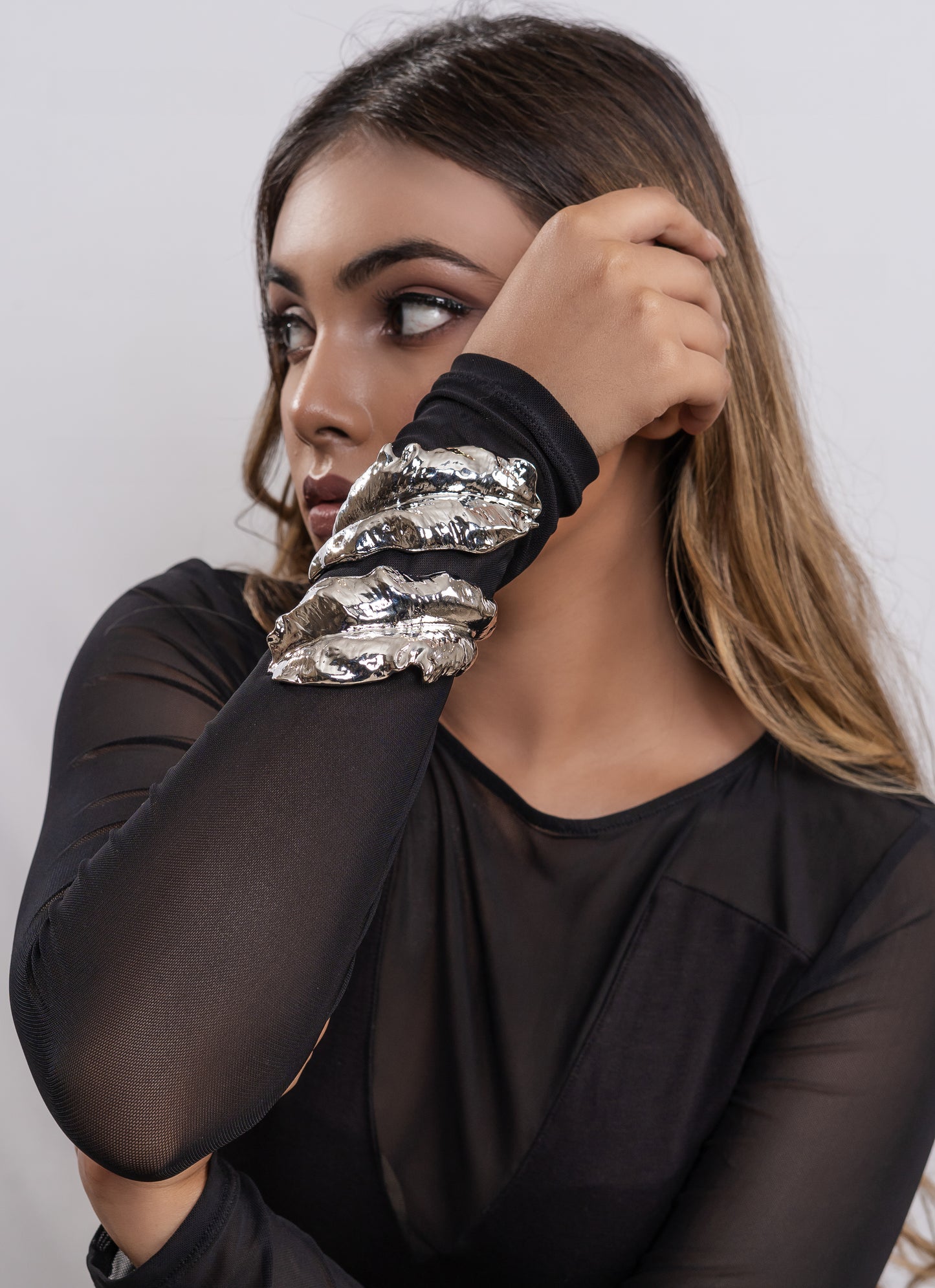 Leaf Cuff Silver