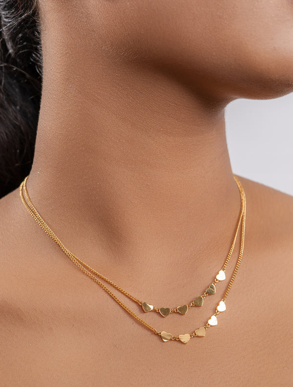 Layered Heart Necklace