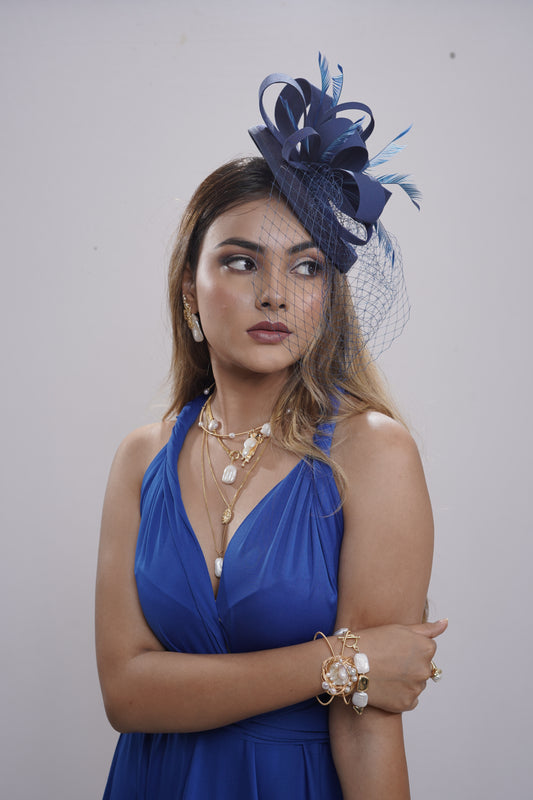Blue Ribbon Fascinator