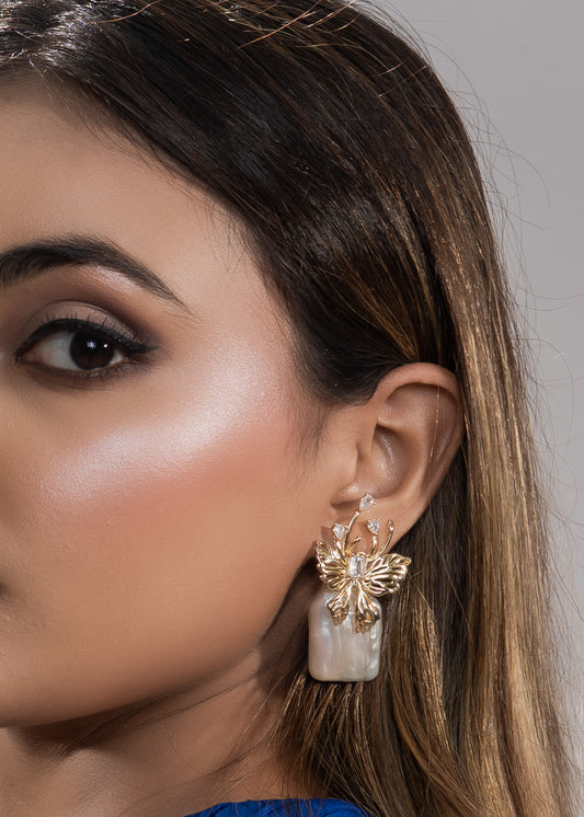 Butterfly Pearl Drop