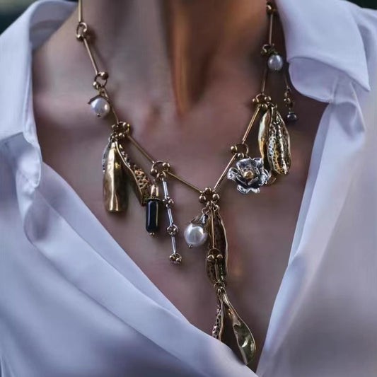 Bloom Necklace Gold & Silver