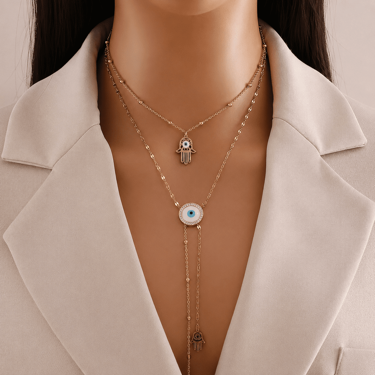 Azure Nazar Necklace