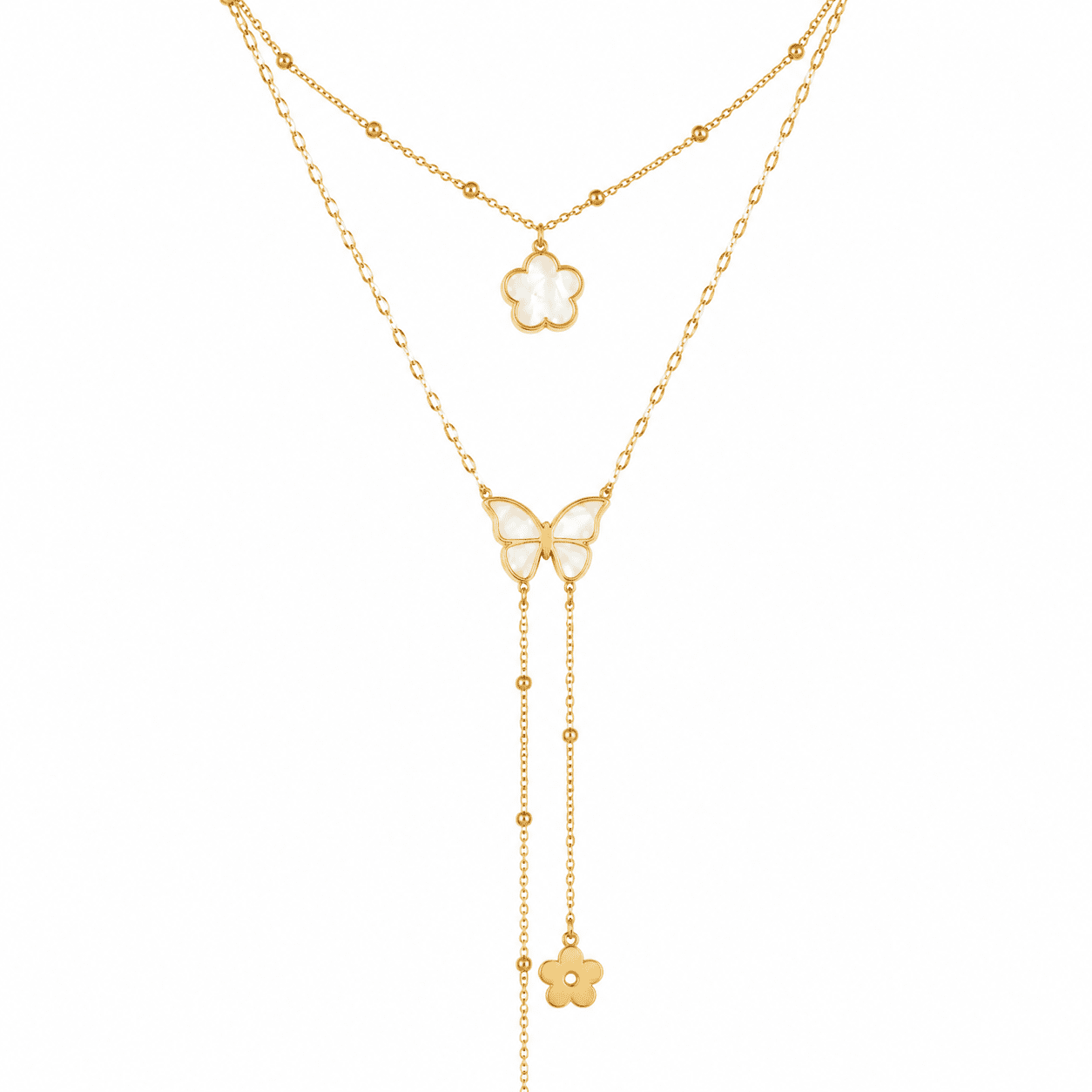 Pearl Butterfly Necklace