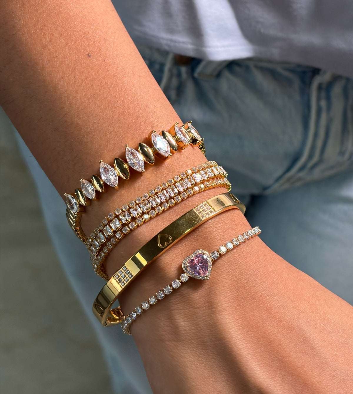 Crystal Cascade Bracelet