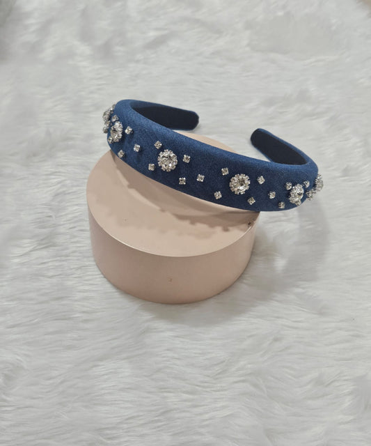 Denim Diamond Hairband