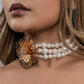 Rosaline Pearl Choker Gold & Silver