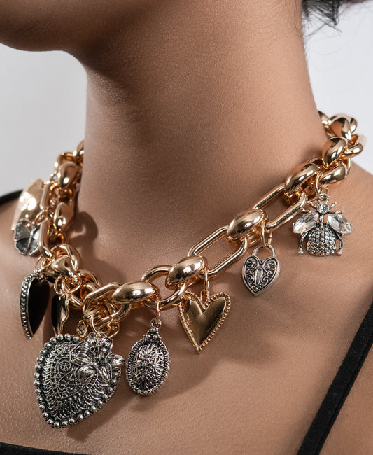 Heart charm Necklace