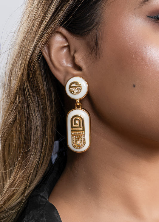 Opal Crest Earrings