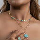 Turquoise Bloom Necklace Set