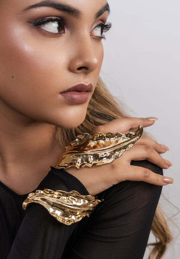 Leaf Cuff Gold