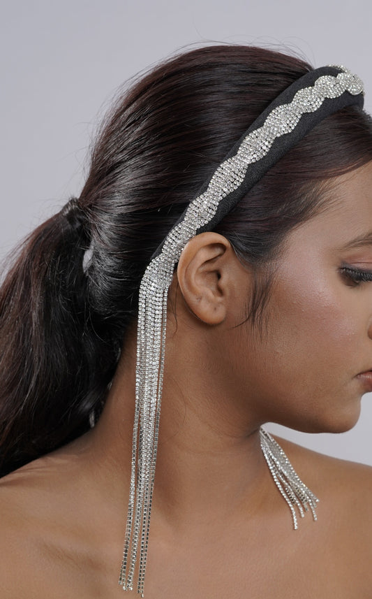 Silver Tassels Hairband