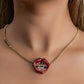 Bedazzled lips pendant