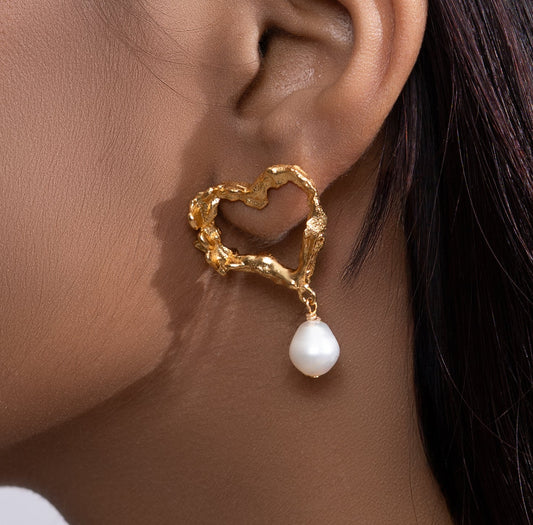 Heart Pearl Drop