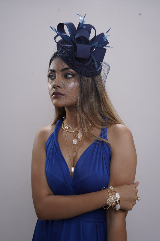 Blue Ribbon Fascinator