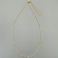 Baguette Solitaire Cubic Zirconia Necklace