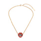 Bedazzled lips pendant
