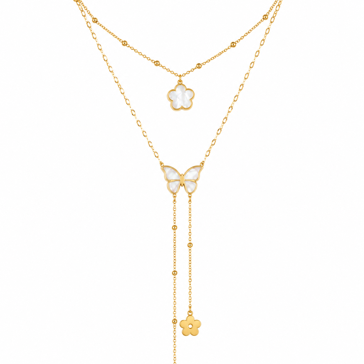Pearl Butterfly Necklace