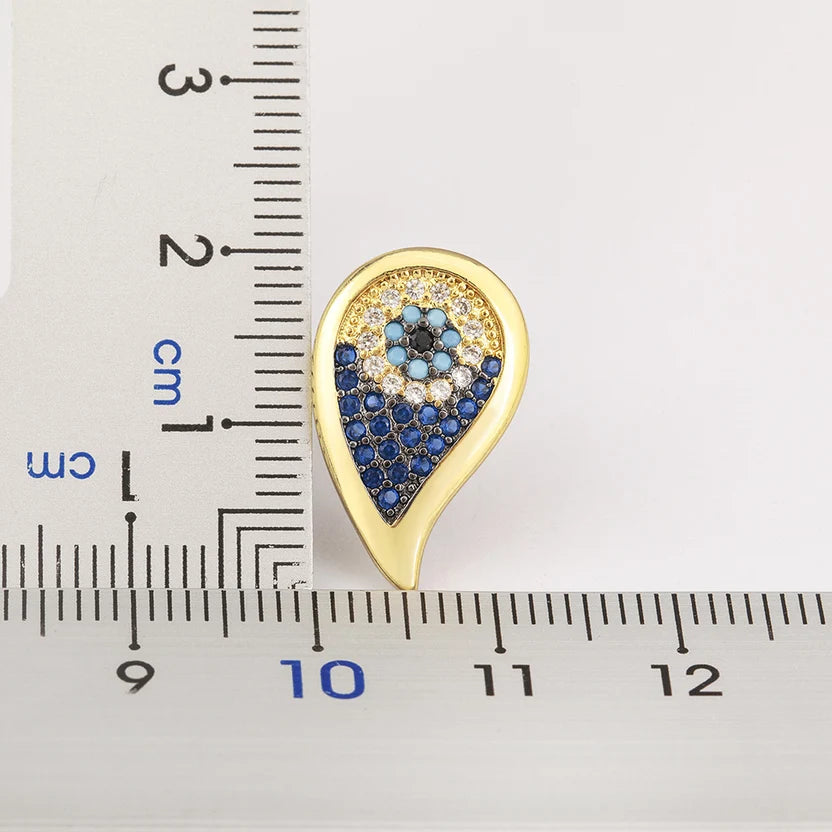 Nazar Teardrop Studs