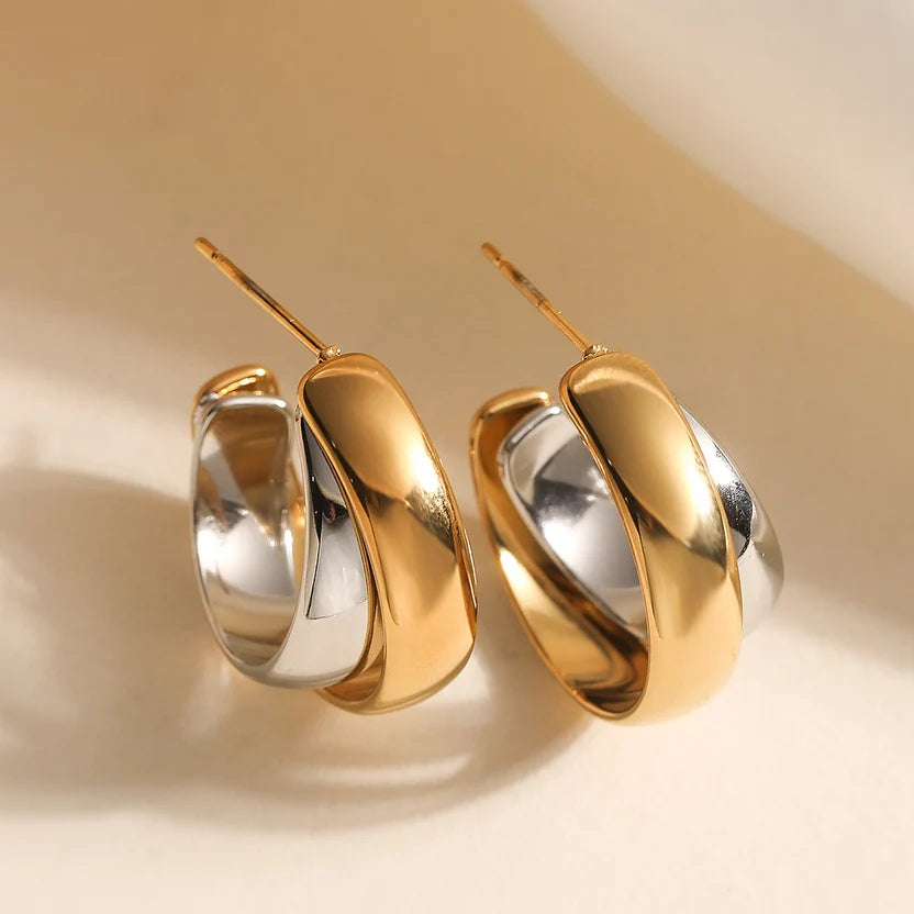 Crossover Dual Tone Hoops