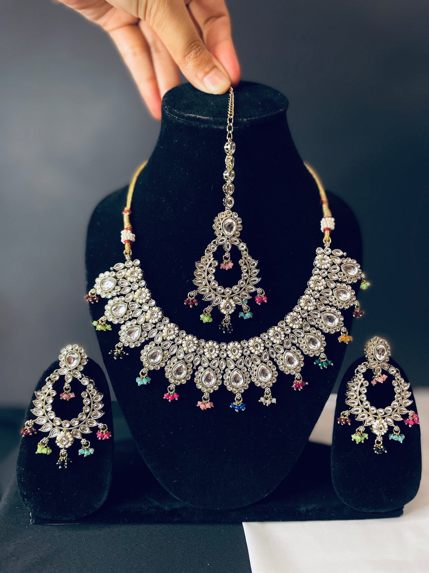 Siya Multi Coloured Kundan Set