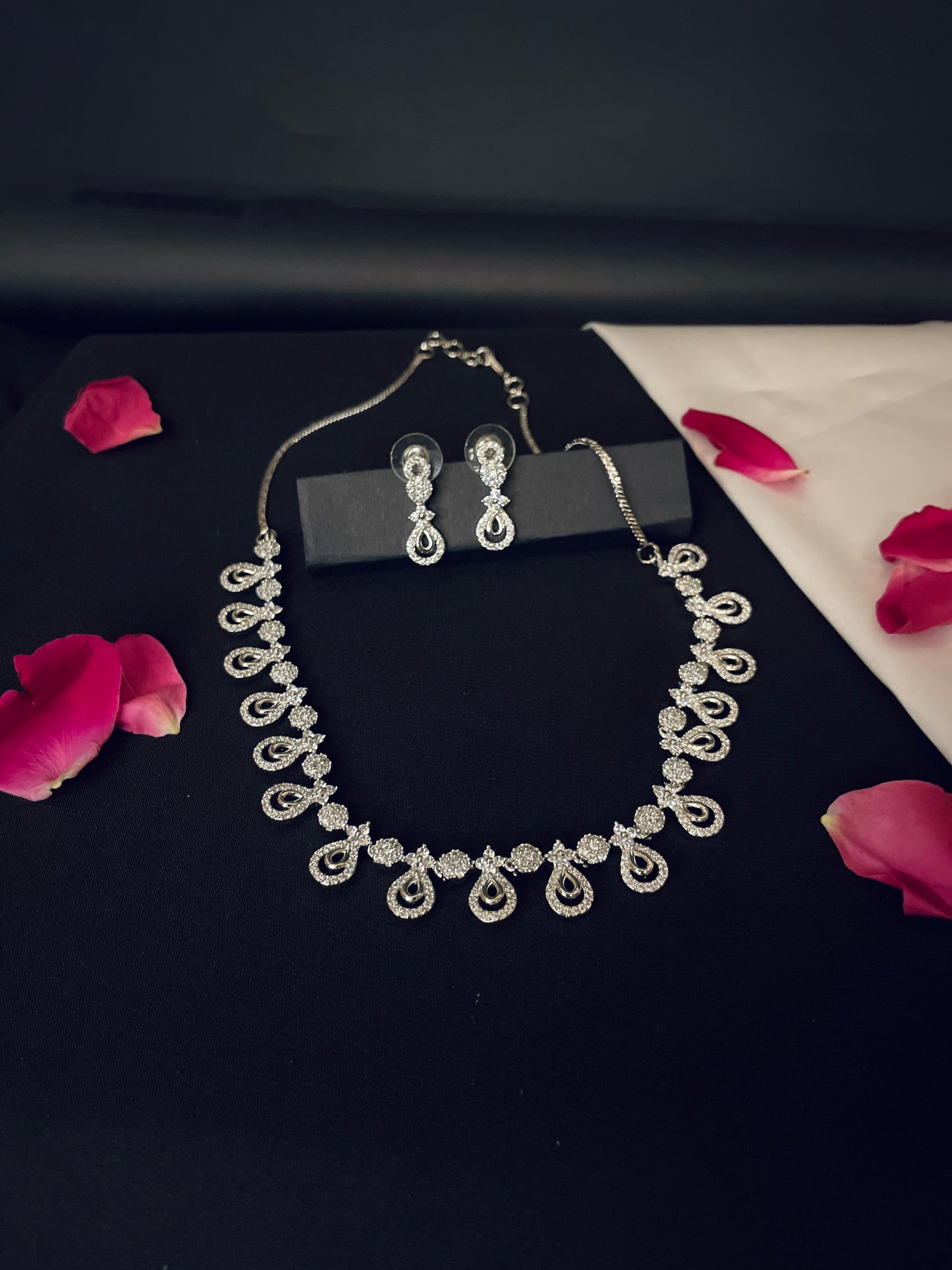 Gloria  CZ Designer Necklace Set