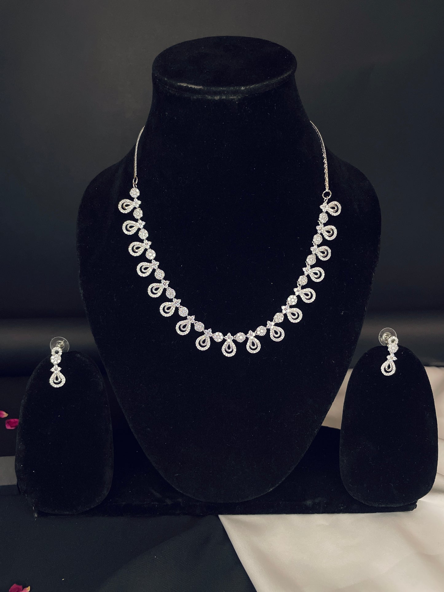 Gloria  CZ Designer Necklace Set