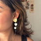 3 Heart Drop Earring
