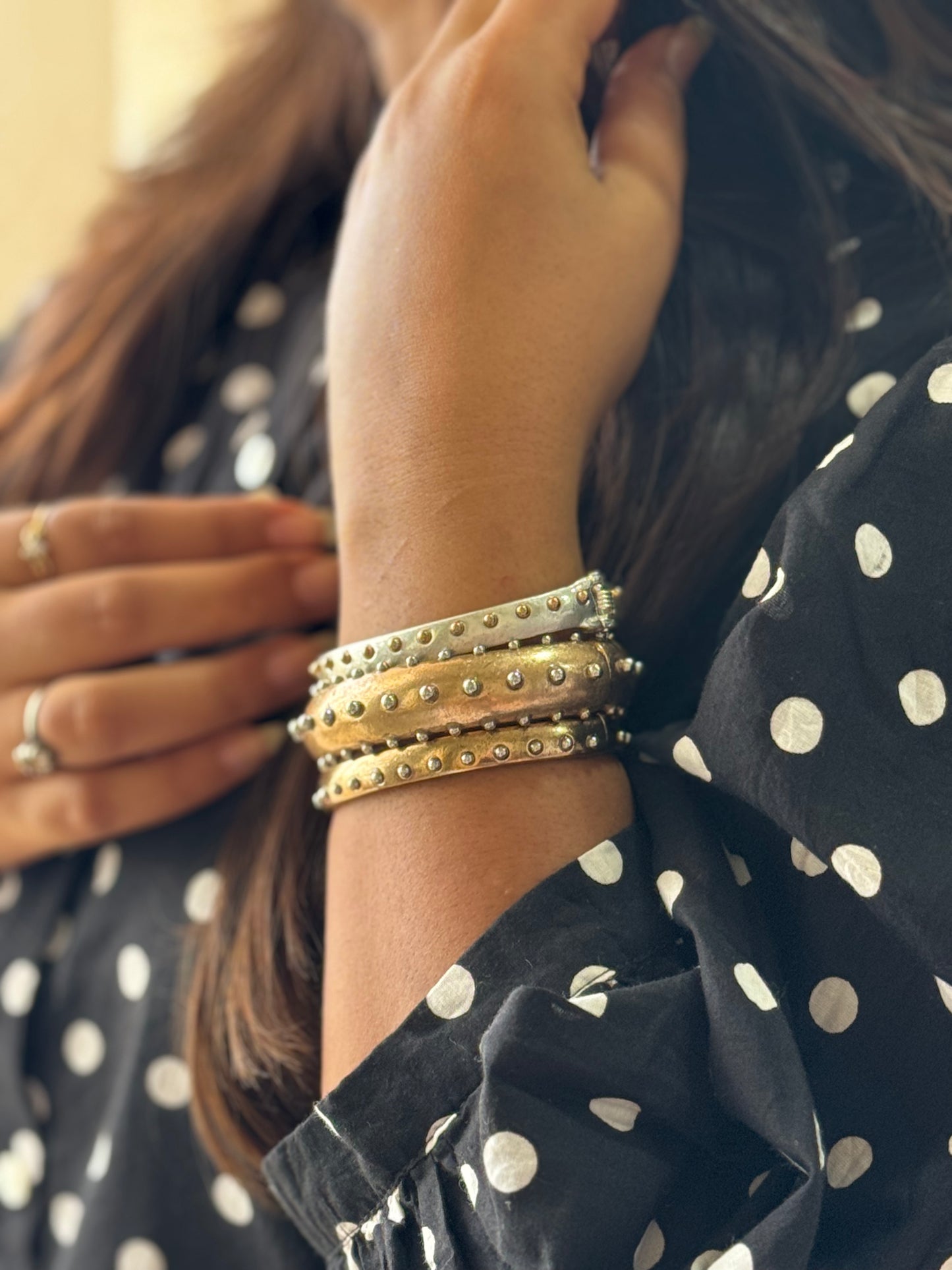 Luna Dot Trio Bracelets
