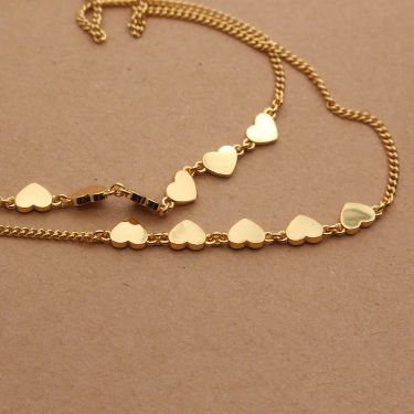 Layered Heart Necklace