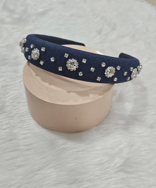 Denim Diamond Hairband