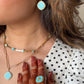 Turquoise Bloom Necklace Set