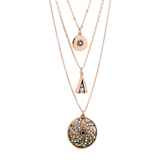 3 layer Swirl Necklace